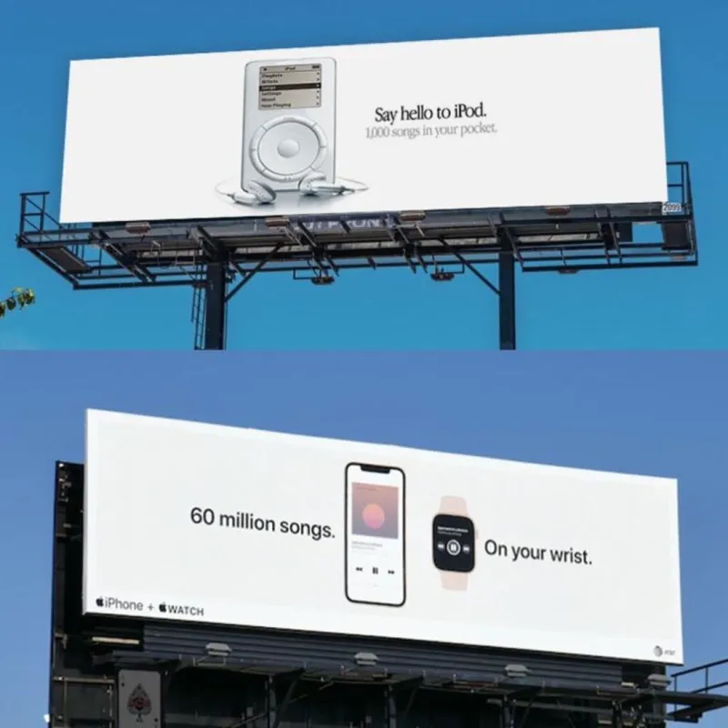 Apple billboard